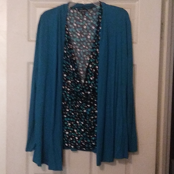 Sleeveless polka dot top with jacket - Picture 3 of 4